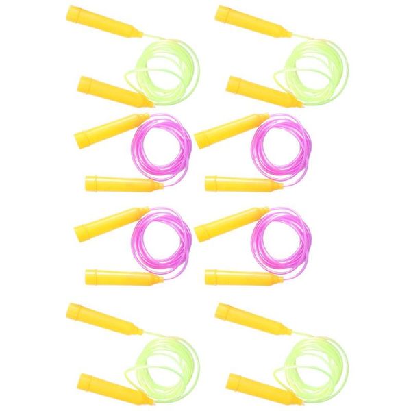 

8pcs adjustable length jumping ropes kids sports fitness skipping ropes