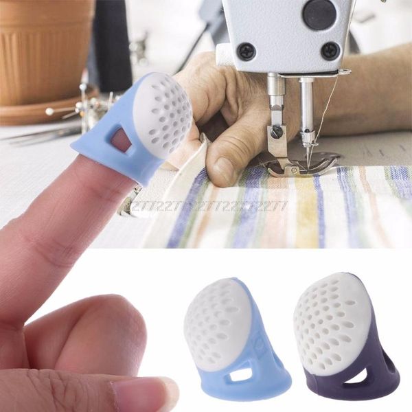 

sewing notions & tools silicone pin needles thimble finger protector diy needlework accessory j07 19 dropship, Black