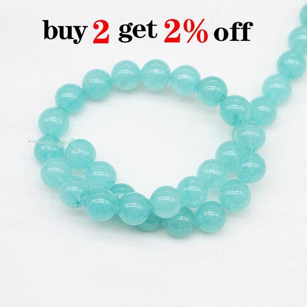 

4 6 8 10 12 mm color lake blue natural stone round beads loose spacer bead for jewelry making diy bracelet wholesale h bbygmh