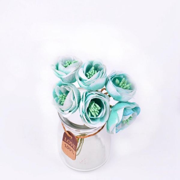 

6pcs/lot new silk artificial flower cherry stamen for wedding home decoration diy handmade fake flower wreath gift scra jllyxb