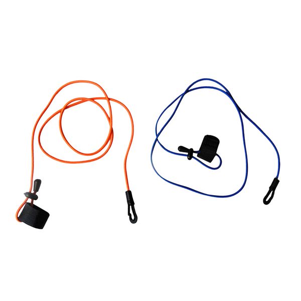 

2 pieces elastic kayak canoe boat paddle leash/ fishing rod lanyard tether bungee
