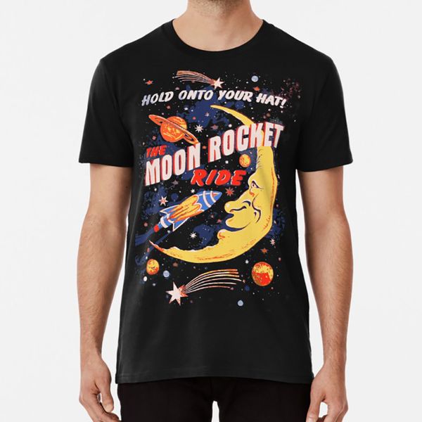

rocket moon ride vintage space ship carnival rocket moon ride ride space rocket astro retro star ship amusement hoodie designers t shirts
