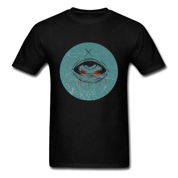 

a bleeding eye tshirts printed t shirt men's tees autumn t shirt crewneck retro horror clothes wholesale sport hooded sweatshirt hoodi
