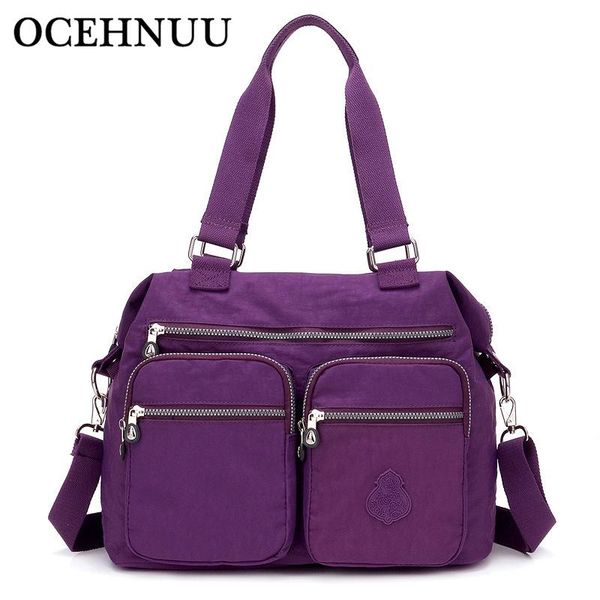 

ocehnuu nylon waterproof women tote handbags large capacity woman shoulder bag casual zipper messenger bag female travel big