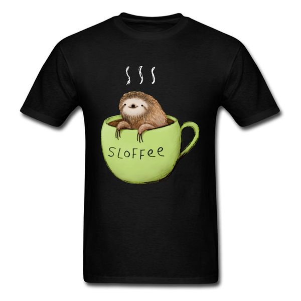 

cute sloth printed on green funny brand hipster tshirt autumn winter round collar white sport hooded sweatshirt hoodie men t shirt