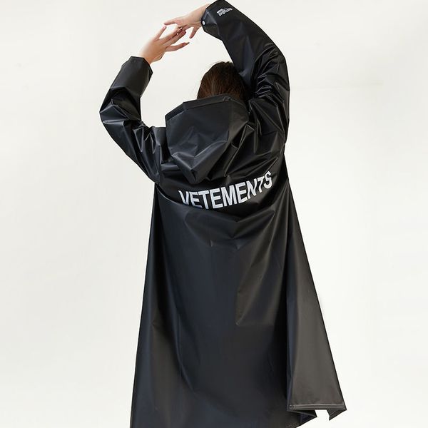 

newvetements jacket fashion black cloak thick eva cycling travel assault simple raincoat