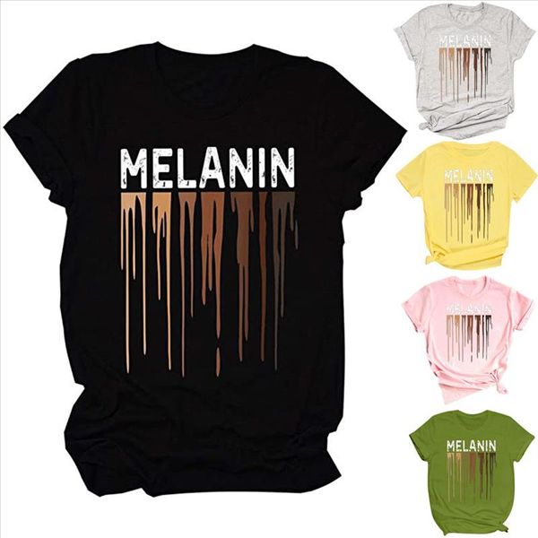 

harajuku melanin poppin черный алфавит печатает футболку забавный черный корейский стиль топ готические винтажные женские футболки женские 2, White