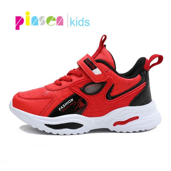 

breathable for children's sports sneakers boys lightweight soft bottom running kids shoes tenis infantil, Black
