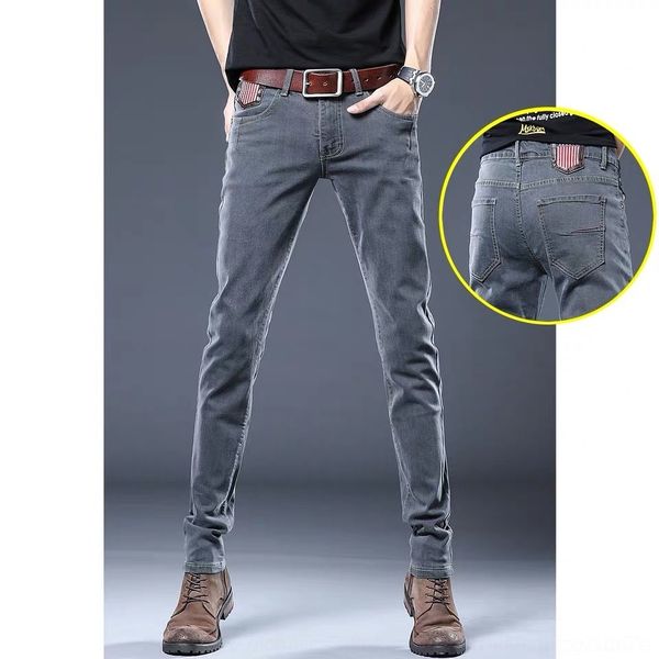 

4odk men stretch men jeans denim jogger hip hop fashion for joggers jeans black, Blue