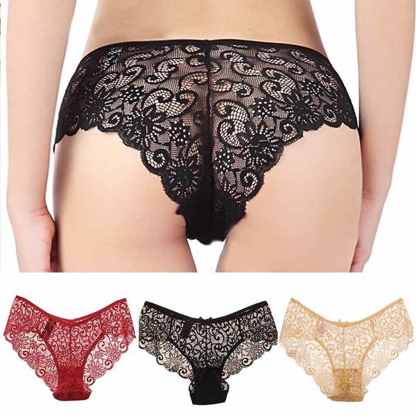 

women breathable lace briefs nightwear underwear under short panties low rise erotic lingerie g string thongs, Black;white