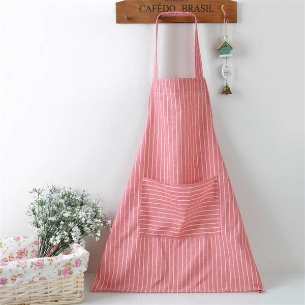 

plaid stripe apron adjustable kitchen cooking apron kitchen cook apron with pockets cooking craft baking cleaning tool 215 g2