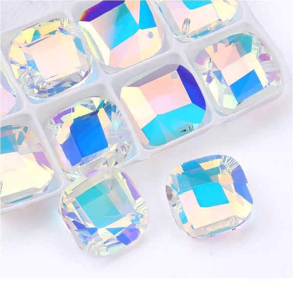 

20mm square shape pendant crystal rhinestones beads gens for earring necklace diy jewelry accessories 1 jllxqn