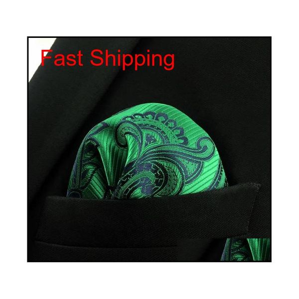 

eh5 green paisley silk mens pocket square wedding fashion handkerchief novelty groo qyluem bde_home, Blue;white