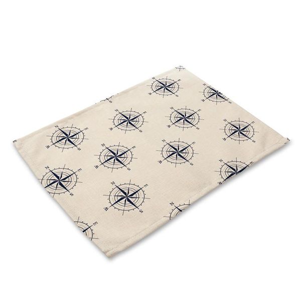 

marine pattern kitchen placemat whale arcark черепаха рыбный обеденный стол мат коврик чайник хлопок льняная капюшона чашка коврики домашний