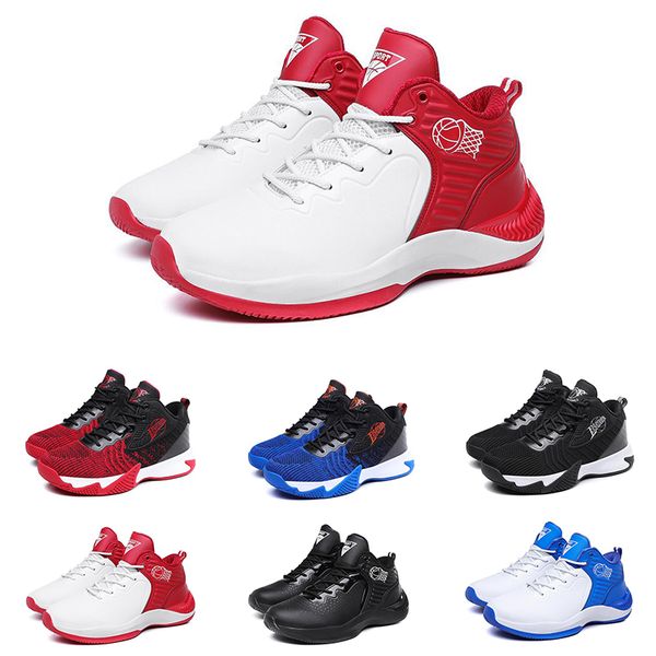 

2021 men basketball shoes triple black white blue red mens trainers fashion athletic sports sneakers size 40-44 style #41