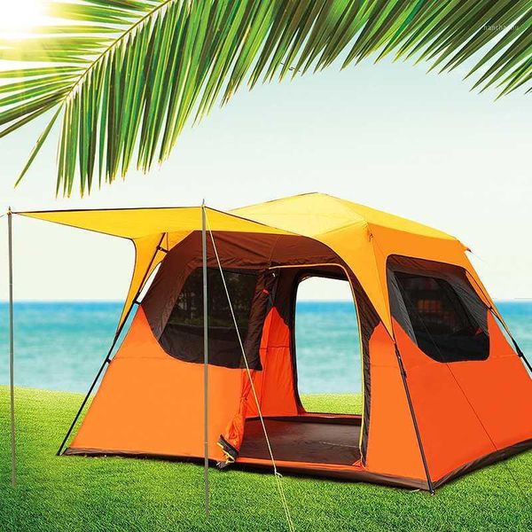 

tents and shelters outdoor 3-4-6 multi-family camping fast sun protection sunshine sunshelter automatic tent1