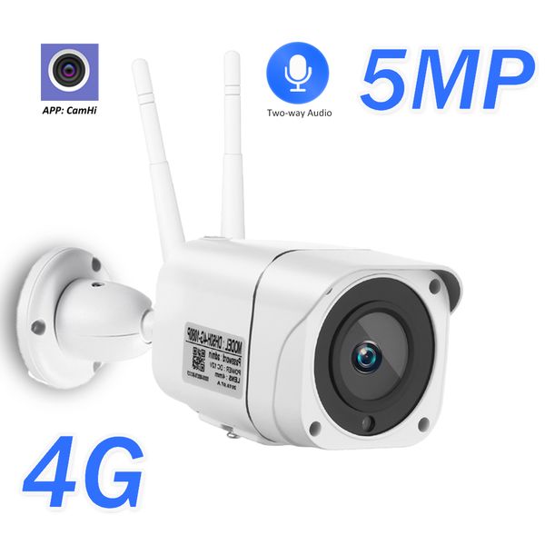 

5MP HD 3G 4G SIM Card Camera Outdoor WIFI Wireless Bullet IP Camera 1080P 2MP CCTV Two Way Audio P2P Security Camera