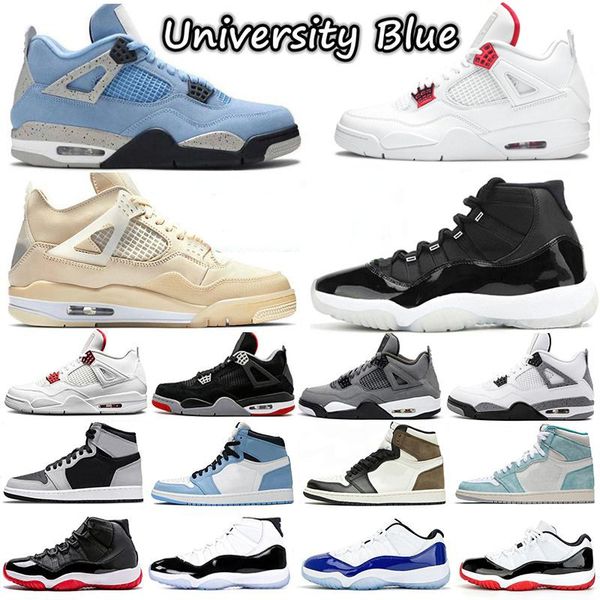 

1 1s low basketball shoes og unc court purple orbit aurora smoke grey bred university gold trainers sneakers size 36-46, Black