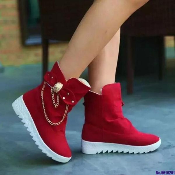 

2020 winter new snow boots women's boots women's tube casual bow snow warm cold burning feet cotton shoes, Black