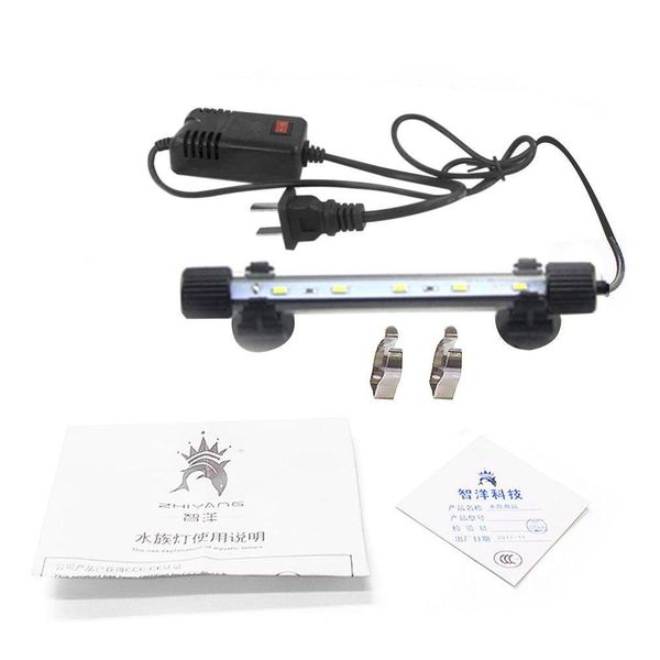 

aquarium fish tank led light amphibious use 5730 high bright led light submersible waterproof lamp with suction cup dropshipping zobfi