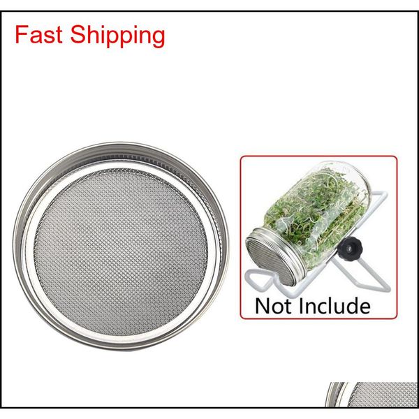 

sprouting jar durable stainless steel lid kit curved mes qylsil bdetoys