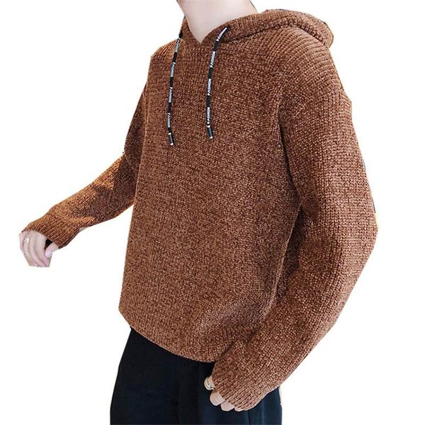 

brand hooded sweater men clothes 2020 new arrival casual knitwear pullover men autumn winter soft warm pull homme, White;black
