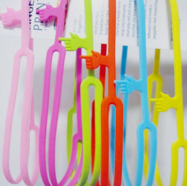 

1pcs silicone bookmarks note pad memo stationery book mark novelty funny gift