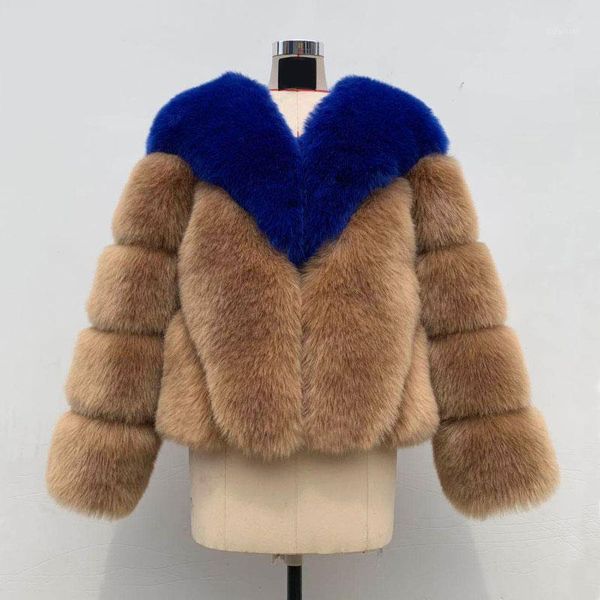 

winter jackets fashion faux fur coat elegant thick warm outerwear long sleeve overcoat for women1, Black