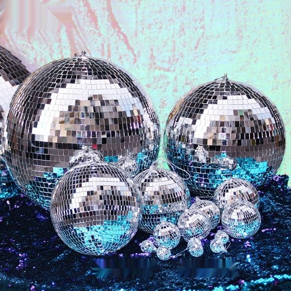 

qzszz stage mirror ktv christmas 3cm-1m christmas ktv bar laser ball yingxiang disco reflective glass ball nfpyi