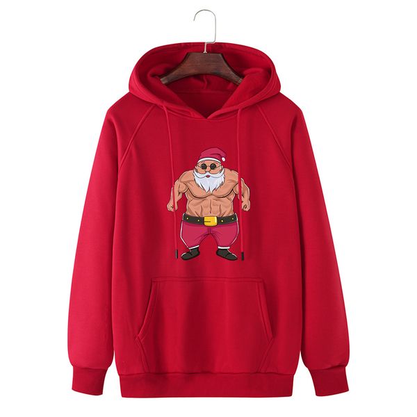 

christmas sweatshirt, new fall / winter 2020, men's large santa hat and lid, Black