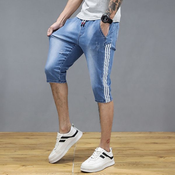 

20 лет новые мужские джинсы и jeansshorts и jeansshorts случайные моды корейской моды модные летние джинсы capris gwpvy, Blue