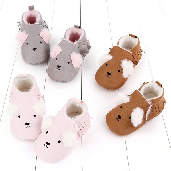 

first walkers toddler girl snow boots shoes born baby autumn winter cotton warm soft sole plush prewalker 1