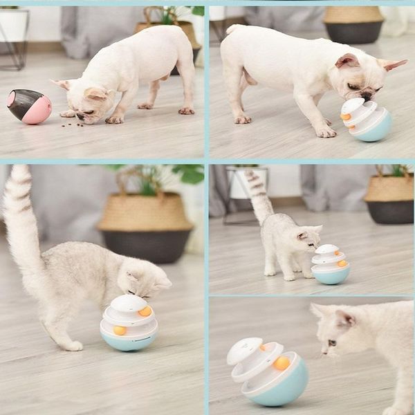 

interactive cat toy iq treat ball smarter pet toys ball dispenser for cats playing training balls pet supplies