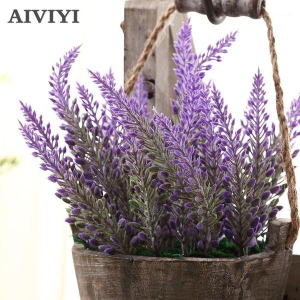 

artificial lavender fake flowers bouquet spray stems beautiful design 36cm home wedding mariage party l decor flore1