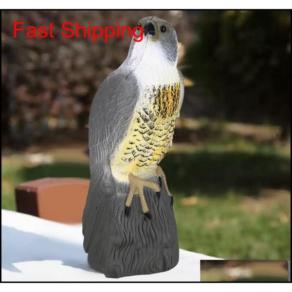 

fake prowler owl scarecrow predator decoy pest bird repeller can move wings scare away birds qyladn packing2010