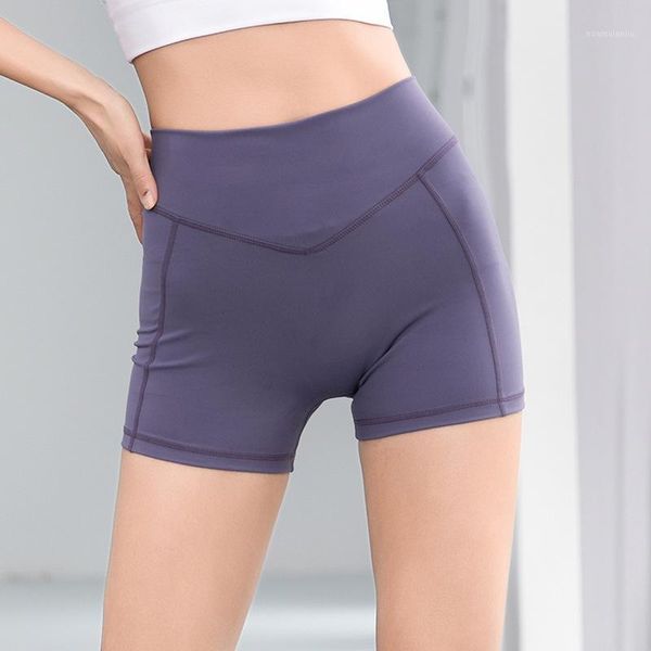 

double sided high elastic summer sports shorts women's quick drying fitness shorts yoga workout gym women1, White;red