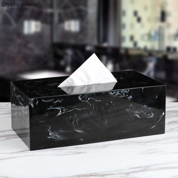 

creative marble resin tissue box nordic style living room coffee table bedroom napkin tray l paper towel storage box