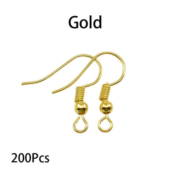 

200pcs lot 20x17mm earring findings ear clasps hooks fittings diy jewelry making accessories iron hook ear wire jewelry supplies h qylhuu, White