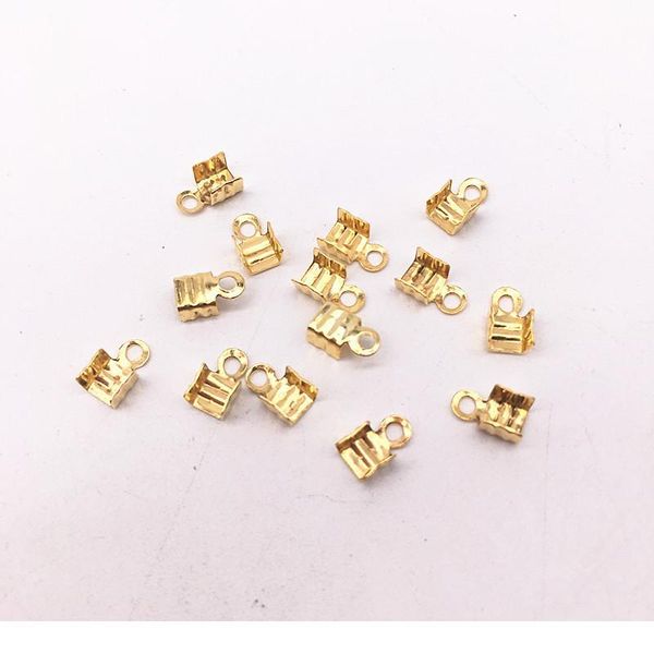 

200pcs/lot cords crimp end caps end clasps beads for jewelry making bracelet necklace jewelry findings connec qylhov