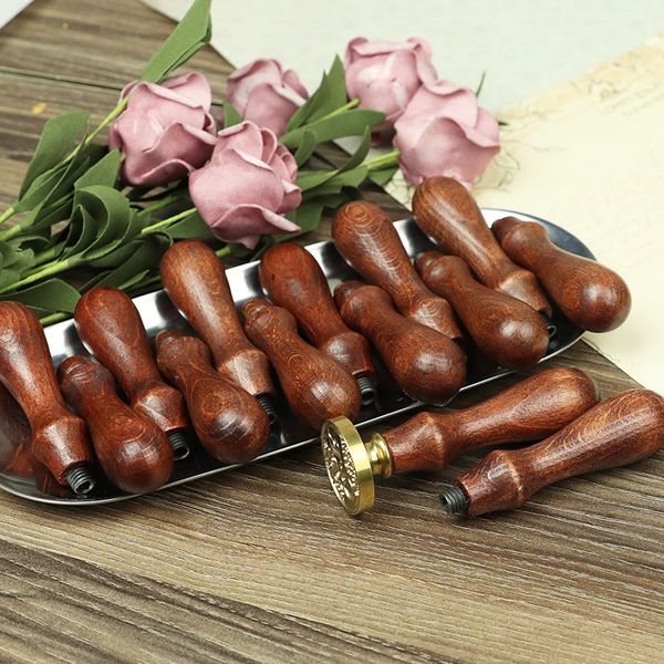 

natural beech sealing wax handle vintage lacquer seal wooden special purpose hand shank europe america style 1 2oc j2