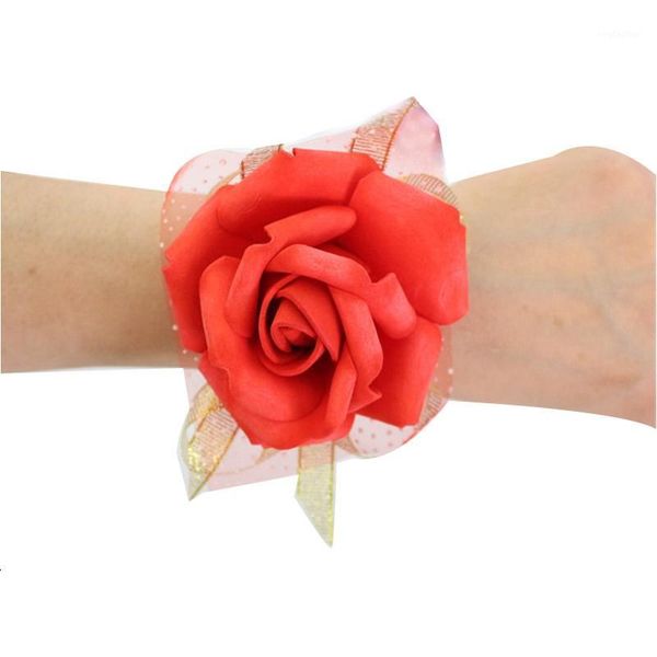 

decorative flowers & wreaths quality wrist artificial bride bridesmaid wedding decorations supplies1