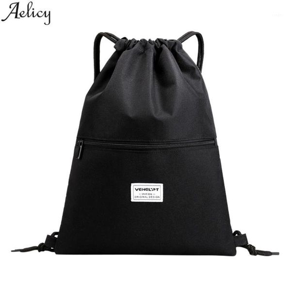 

backpack aelicy fashion casual bundle rope sport school bags travel beach drawstring pocket bag1