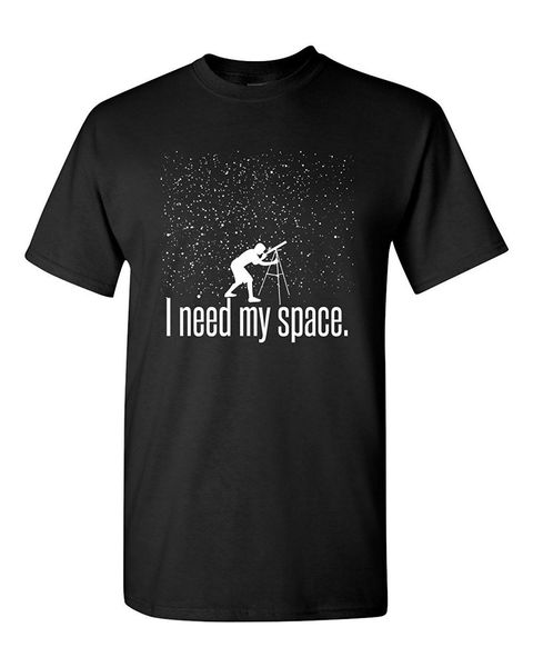 

new short sleeve casual need my space astronomy telescope funny humor pun graphic good quality hooded sweatshirt hoodie men t shirt