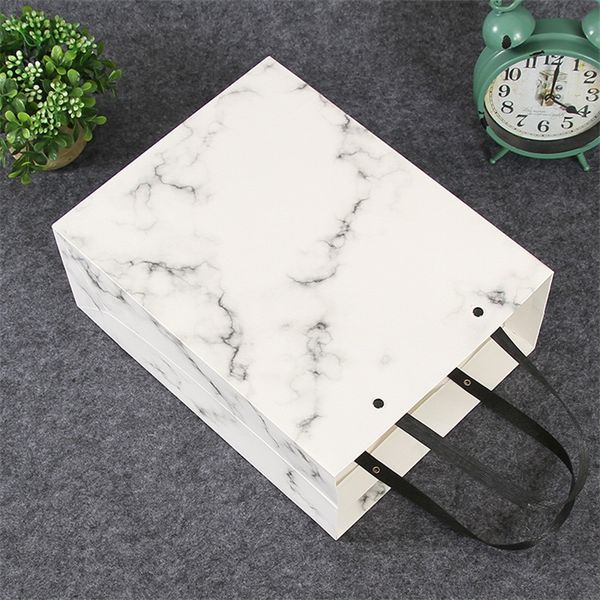 

marbling handbag white cardboard gift clothing packing bag originality fashion packaging bags selling with various patterns 2 63lf4 j1