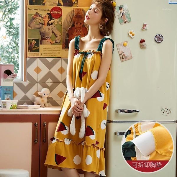 

ladies summer casual sleepwear flower nightgown nighty sleep shirt cotton home dress woemn night dress priny night gown1, Black;gray