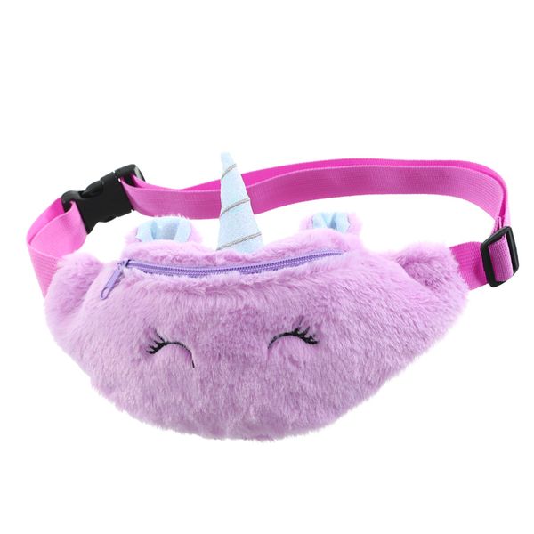 

kid kids unicorn stuffed pencil waist bag belt fanny pack beach bag student teenager purses sports gym outdoor cosmetic bags