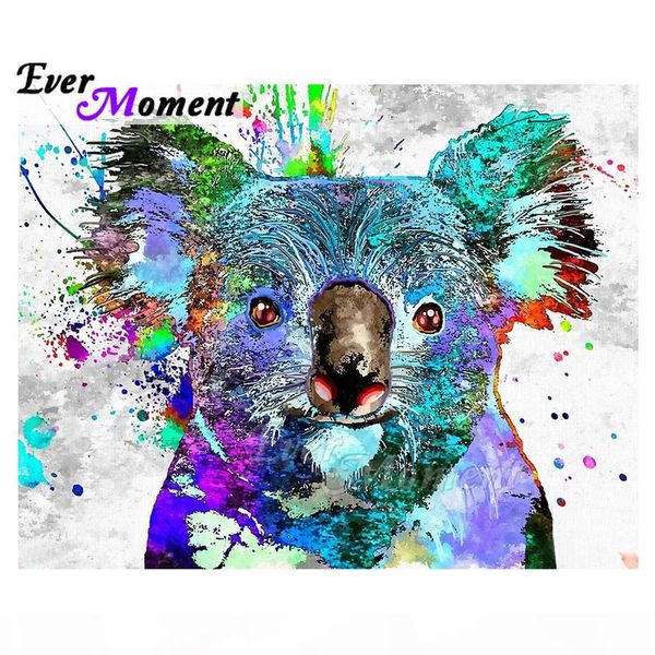

оптовые алмазные картина красочные koala картина rhinestone 5d diy украшения алмазной вышивки полный площади asf1728