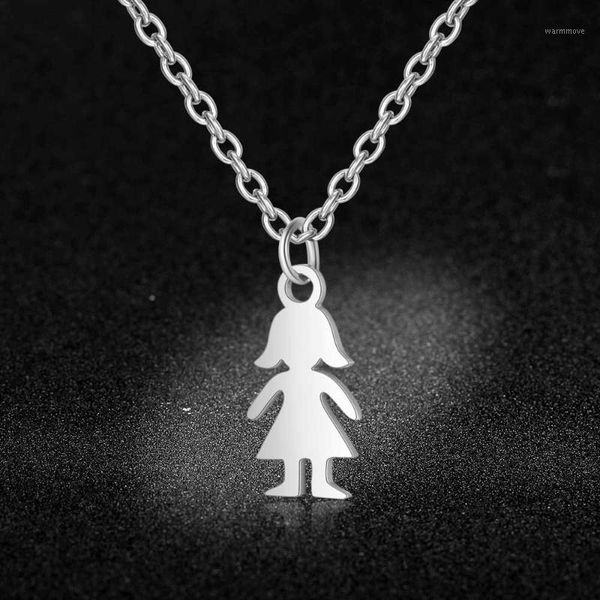 

Quality 100% Stainless Steel Girl Charm Necklace for Women Wholesale Special Gift Super Fashion Charm Jewelry1, Silver