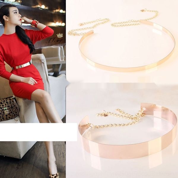 

gxmum catwalk женское зеркальное полотно все металлические цепи железа золота лист междурядья waistband декоративные серебра подиум талии за, Black;brown