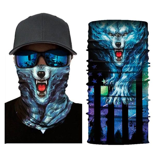 

scarves 25# cycling motorcycle mouth cover winter warm face shiled outdoor head scarf neck windproof protection headband, Blue;gray